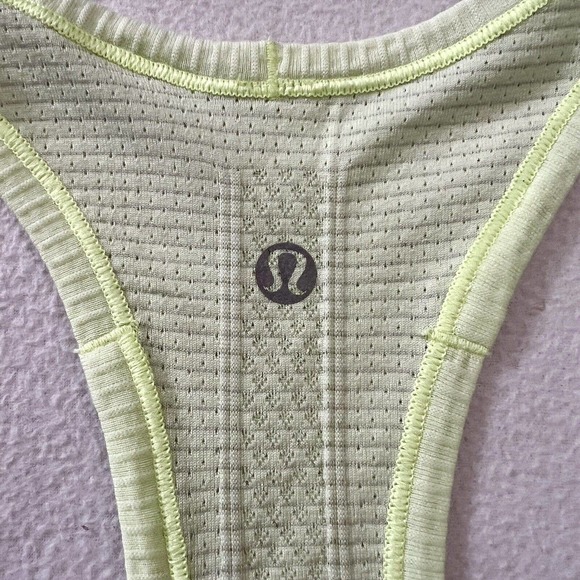Lululemon Heathered Clear Mint Ray Yellow Green Swiftly Tech Racerback Tank 6 - Picture 8 of 10